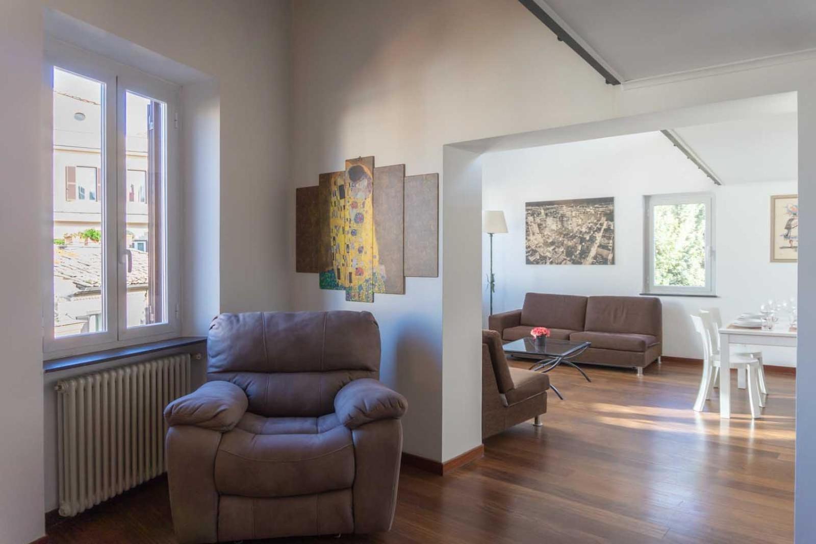 Apartment Lusso E Panorama Senza Paragoni, Loft Trastevere Rom
